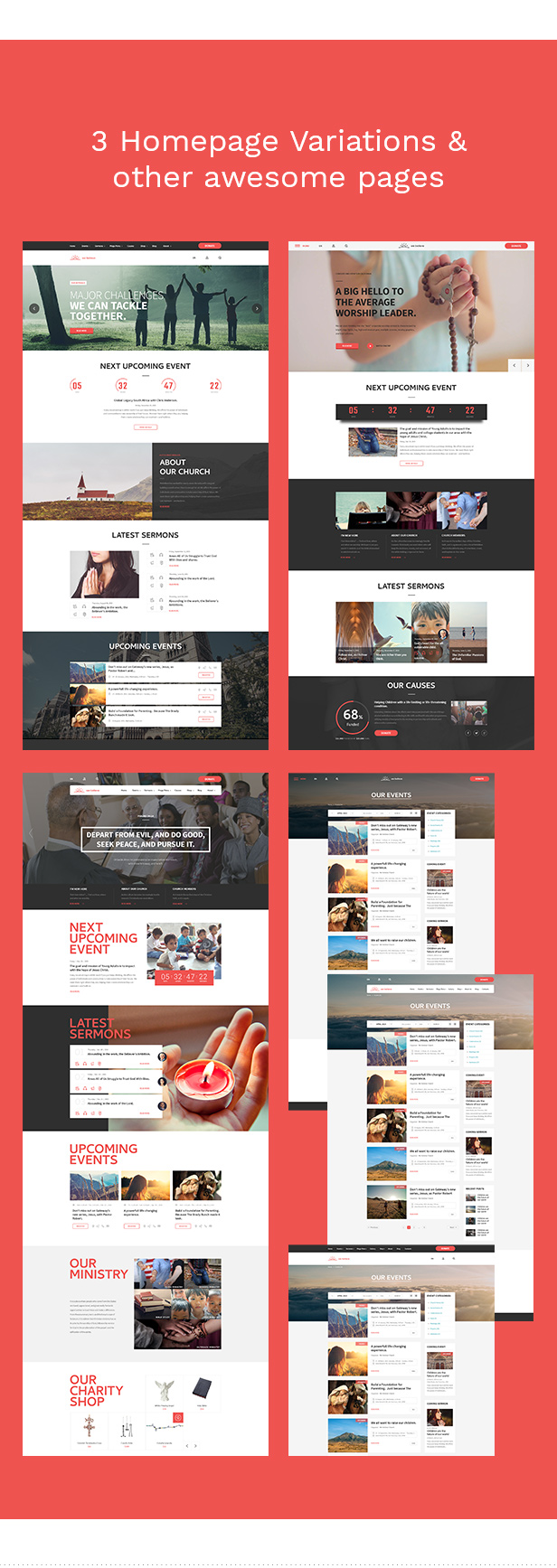  WeBelieve - Church, Charity, Nonprofit & Fundraising Responsive HTML5 Template - 9